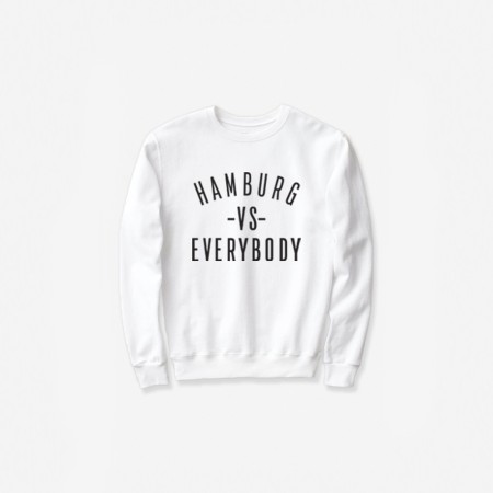 HAMBURG -VS- EVERYBODY CREWNECK - WHITE